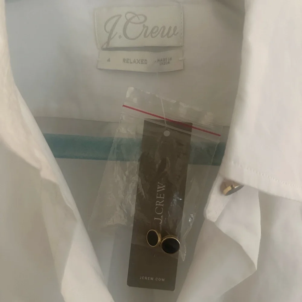 J. Crew White Button-Down Shirt - Picture 2 of 3